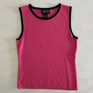 Finity Vintage Pink & Black Tank Top